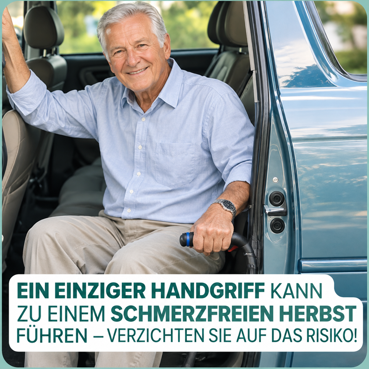 Festgriff Ausstiegshilfe - schmerzfreier Herbst